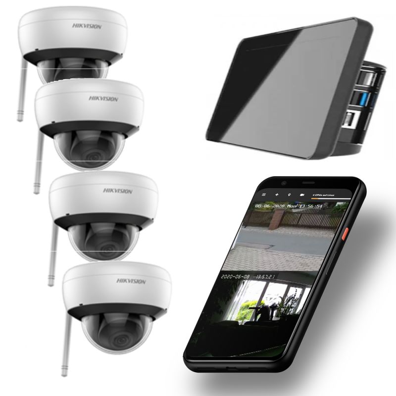 Profi | Funk Video Touchscreen-NVR - WIFI Kamera Set